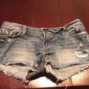 Set of 3 Abercrombie & Fitch jean shorts size 0